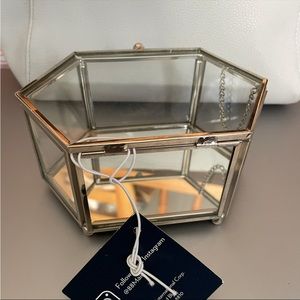 Glass & Mirrored Jewelry Organizer